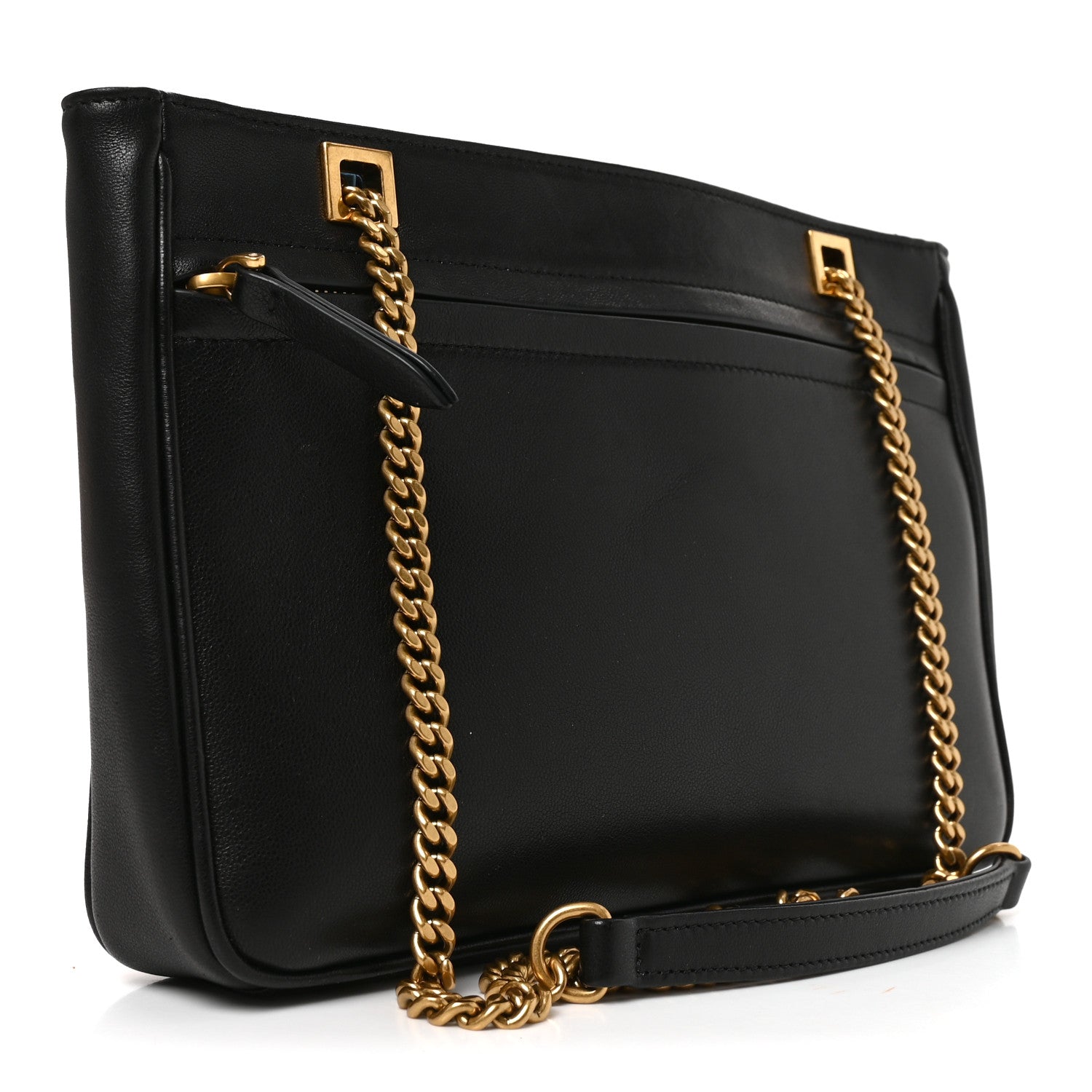 Valentino Garavani Nappa Small Viva Superstar Shopping Tote Black Brown 3 of 9