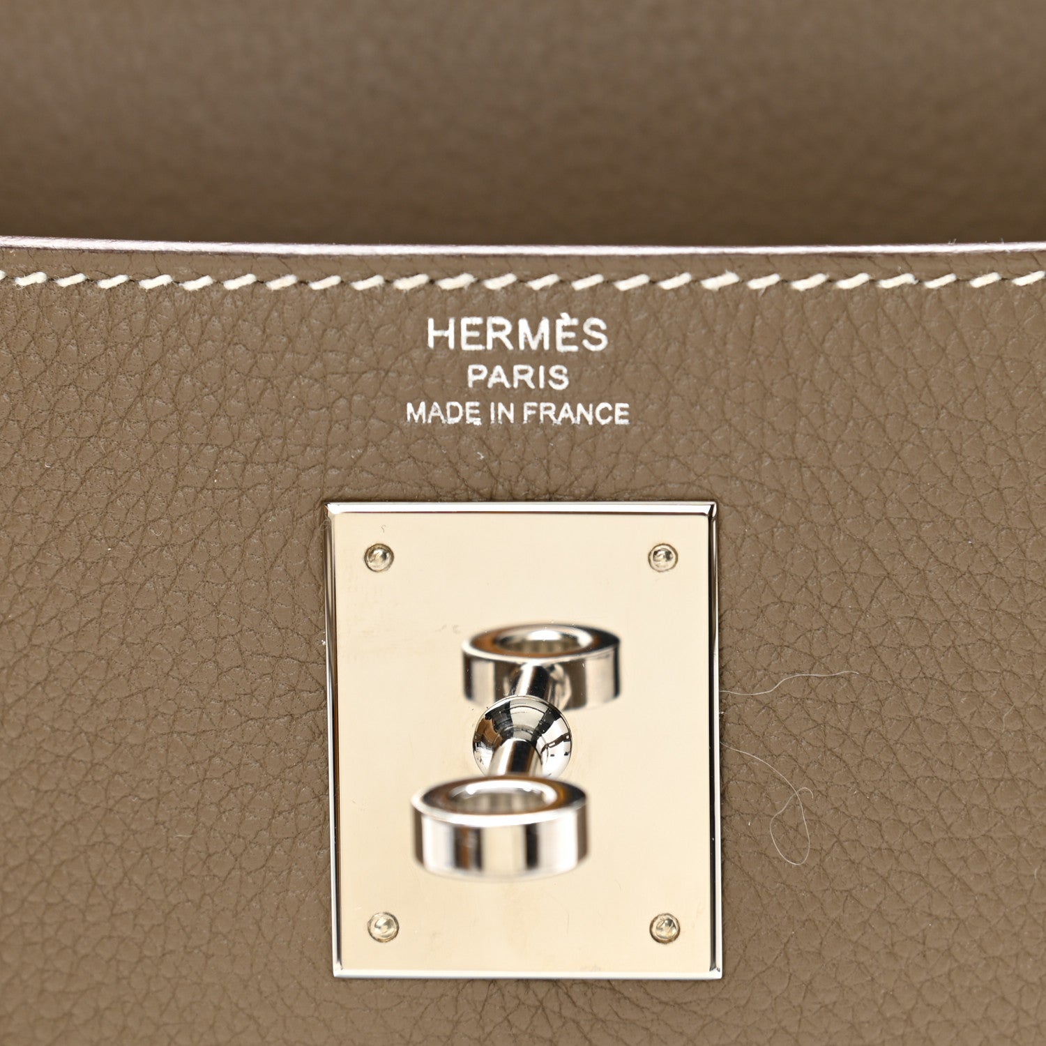 Hermes Togo Kelly Retourne 28 Etoupe 6 of 13