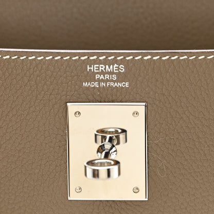 Hermes Togo Kelly Retourne 28 Etoupe 6 of 13