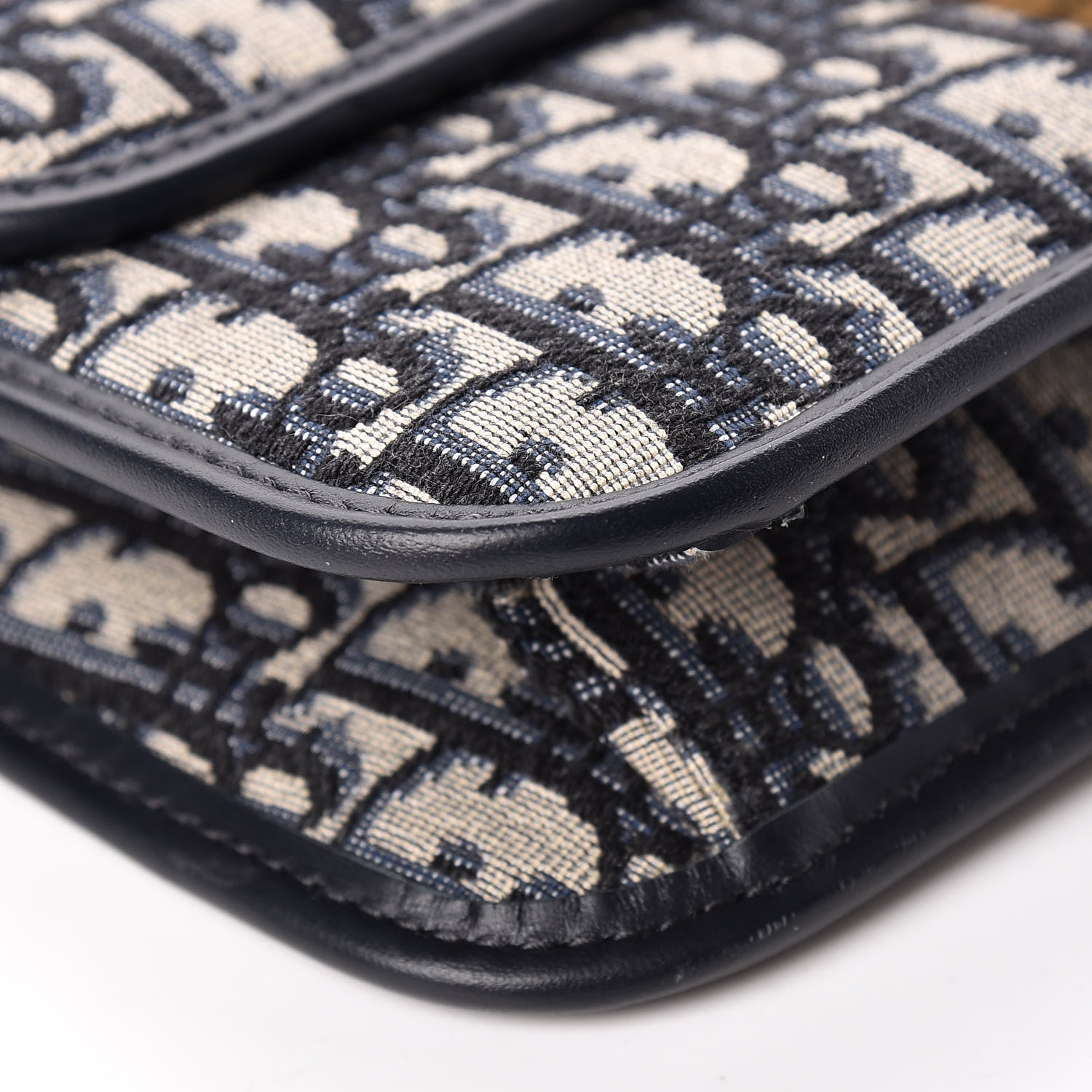 Christian Dior Oblique DiorAddict Flap Bag Navy Blue 12 of 16