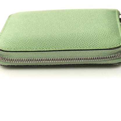 Hermes Epsom Silk'In Compact Wallet Vert Criquet 9 of 9