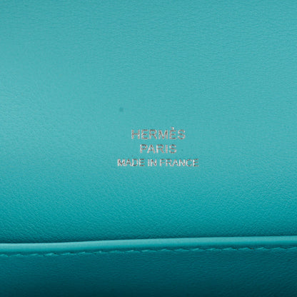 Hermes Swift Kelly Pochette Clutch Bleu Atoll 17 of 17