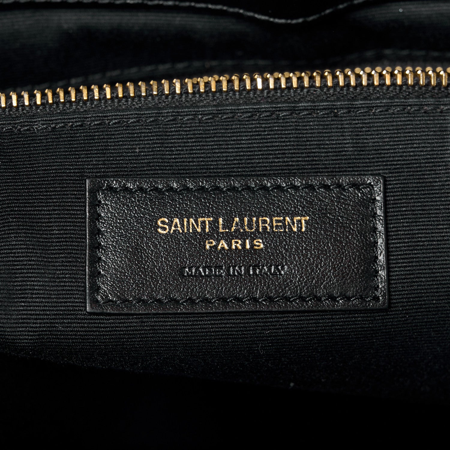 Saint Laurent Calfskin Y Quilted Monogram Large Loulou Shopper Black 7 of 12