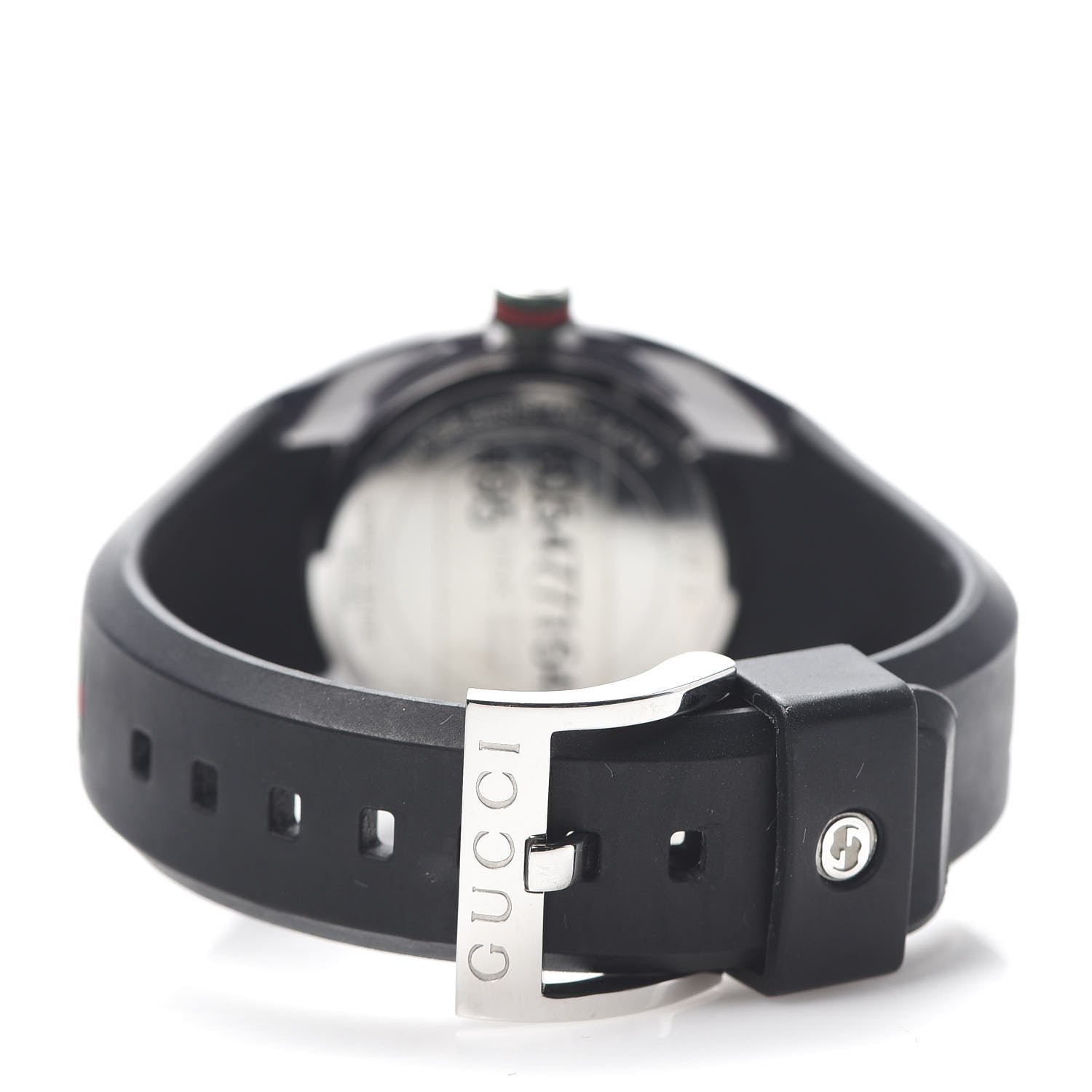 Gucci Stainless Steel Rubber 36mm Sync Web Quartz Watch Black 4 of 6