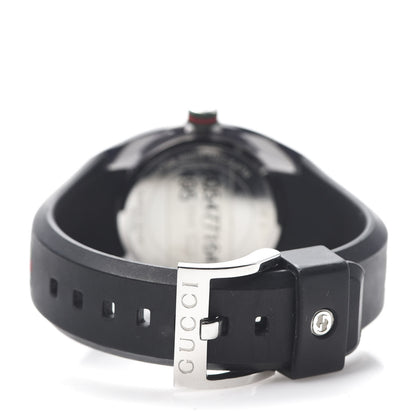 Gucci Stainless Steel Rubber 36mm Sync Web Quartz Watch Black 4 of 6