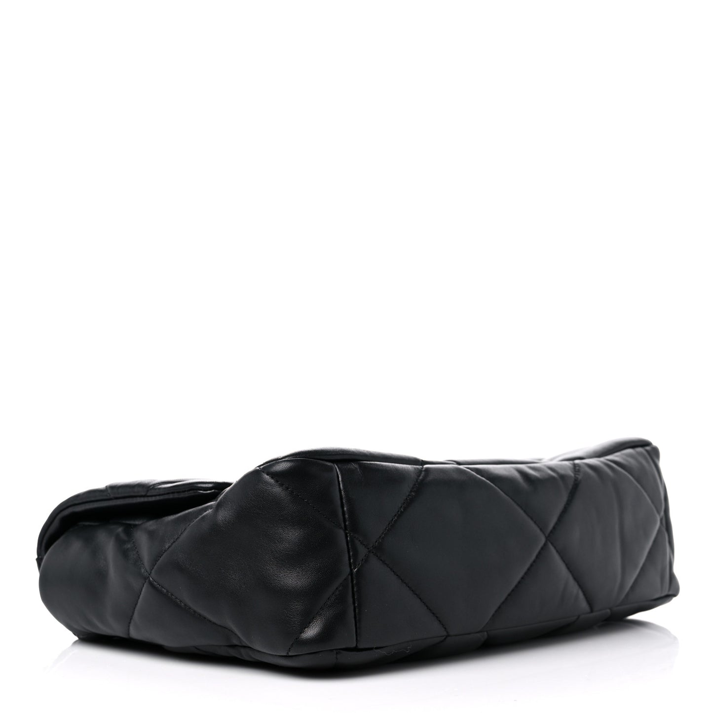 Lambskin Quilted Large Chanel 19 Flap Black