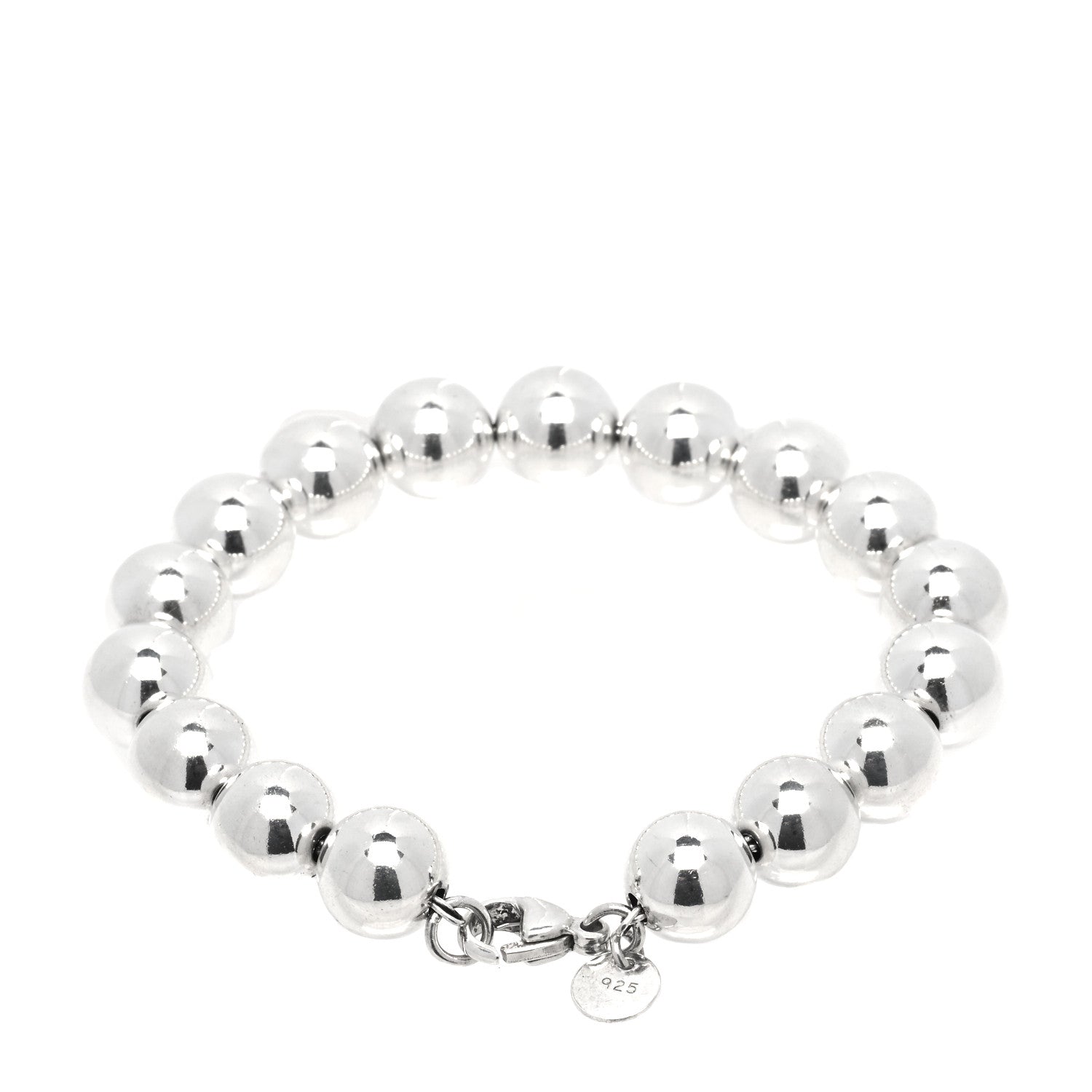 Tiffany Sterling Silver 10mm HardWear Ball Bracelet 2 of 4