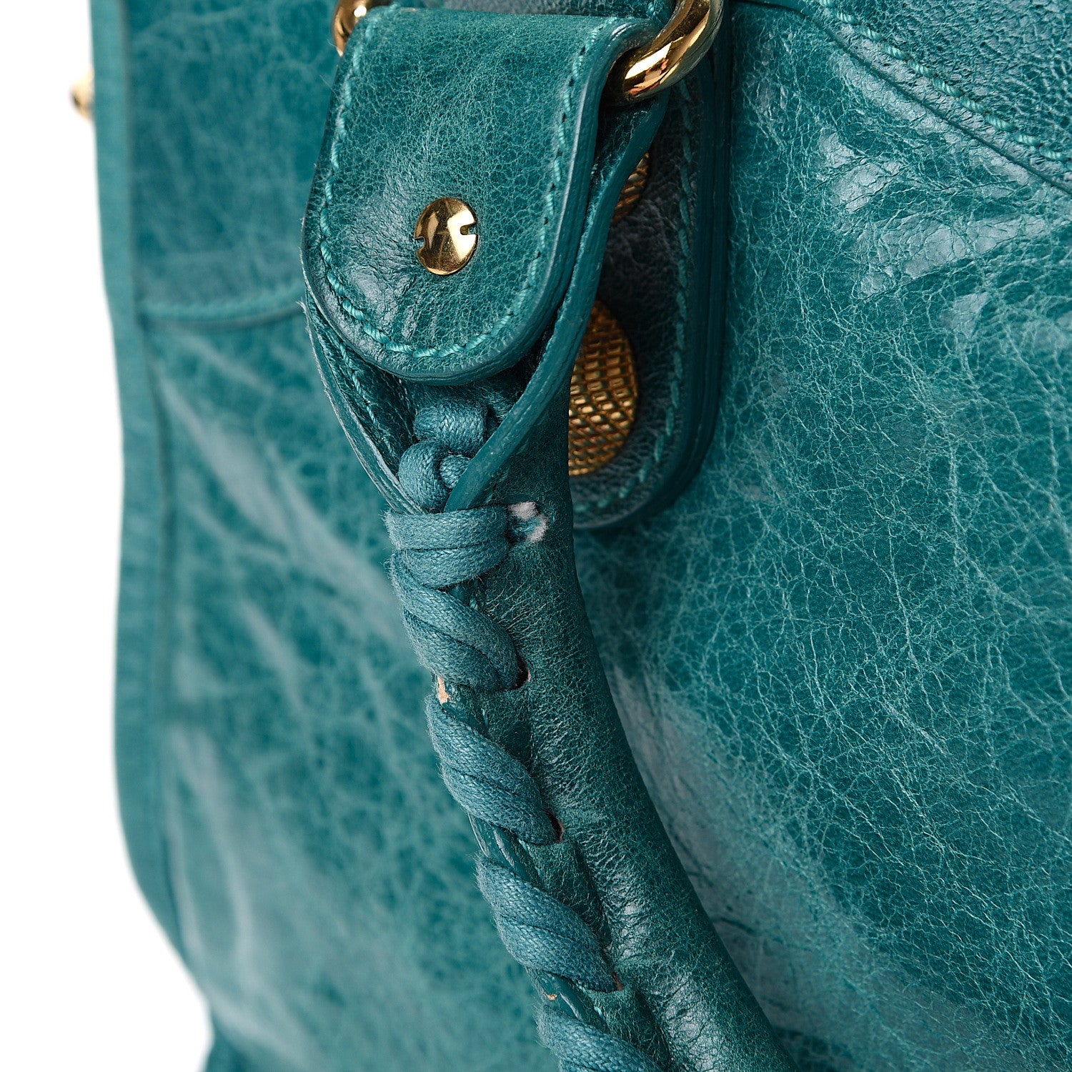 Balenciaga Agneau Giant 21 Gold Hardware City Aquamarine 16 of 17