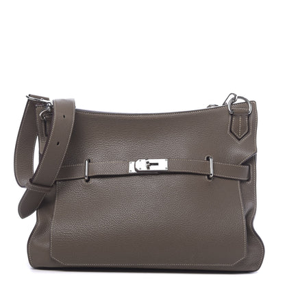 Hermes Taurillon Clemence Jypsiere 37 Etoupe 1 of 13