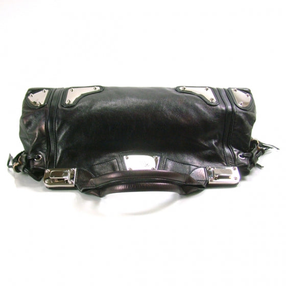 Gucci Leather Race Bamboo Tassel Tote Black 4 of 9