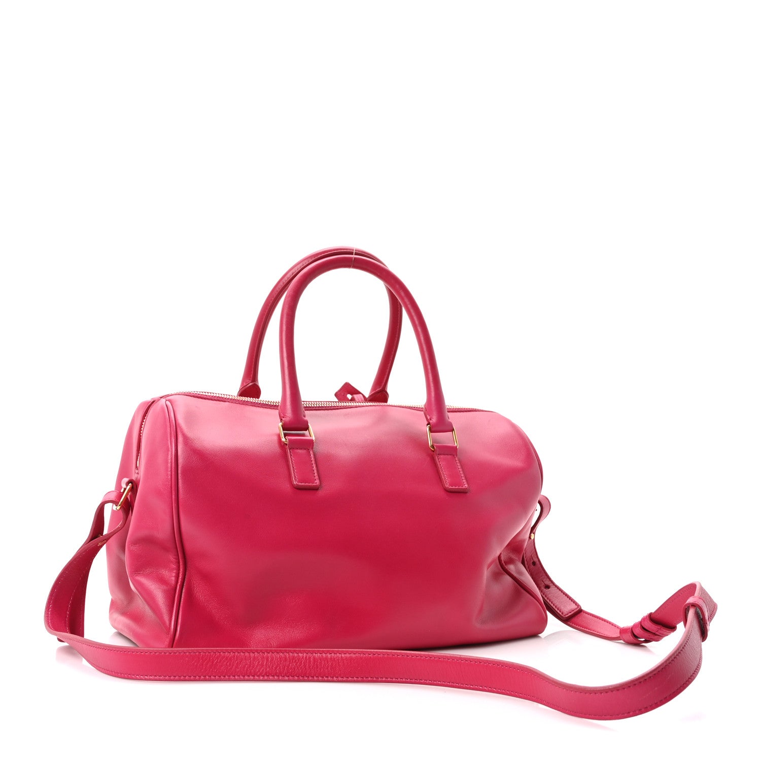 Saint Laurent Calfskin Classic Duffle 6 Fuchsia 3 of 10