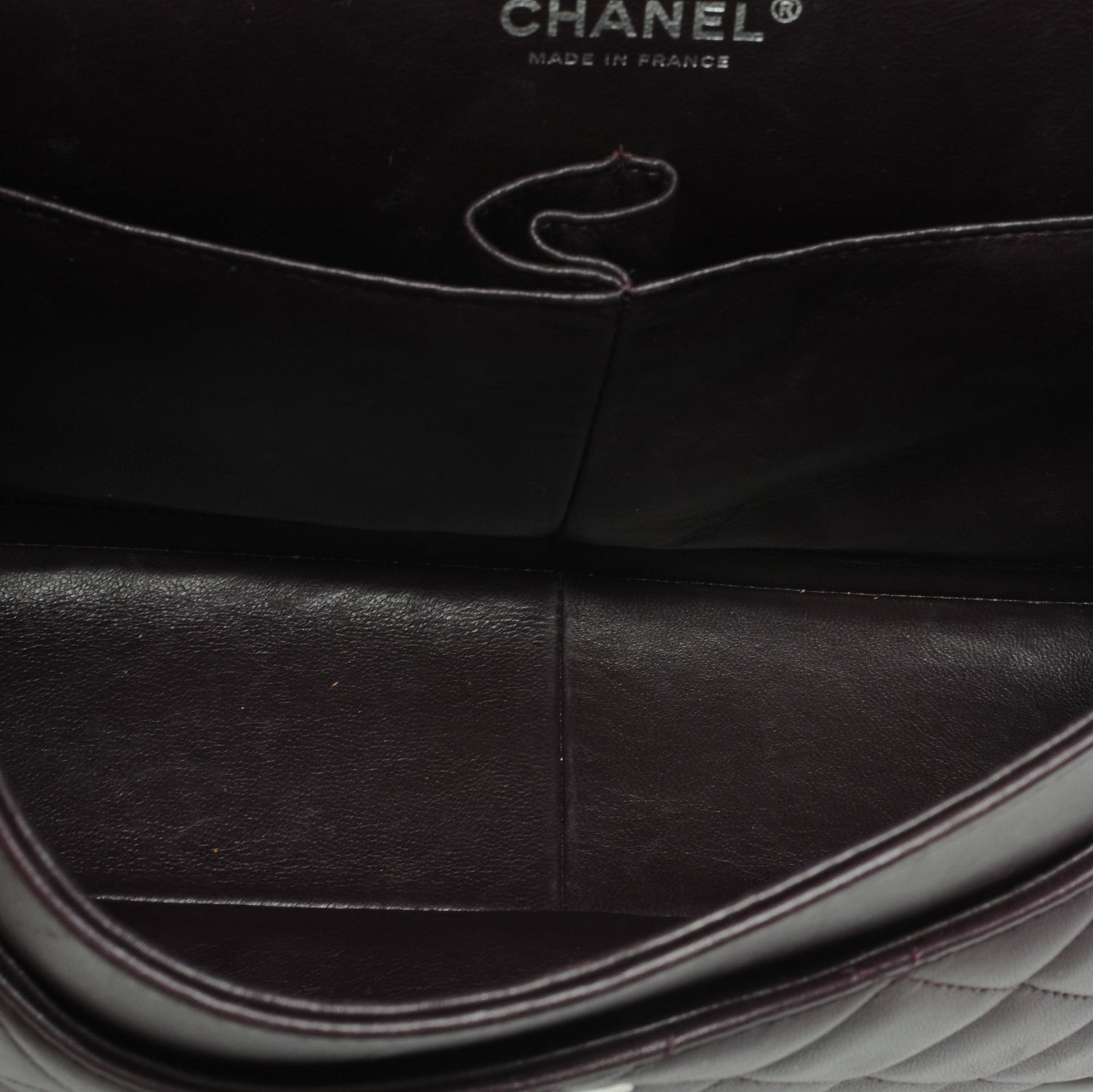 Chanel Lambskin Jumbo Double Flap Plum 8 of 9