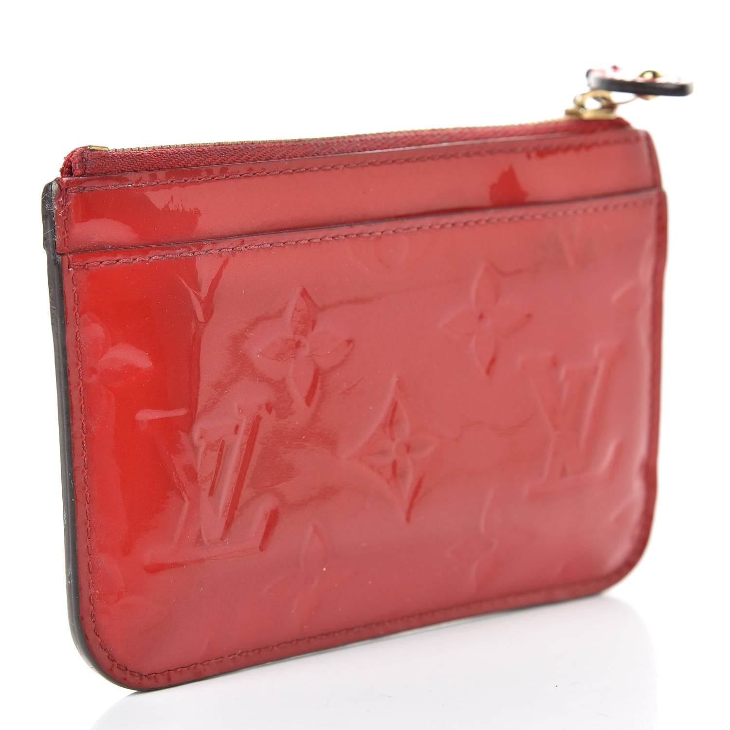 Louis Vuitton Vernis Key Pouch Cherry 3 of 12