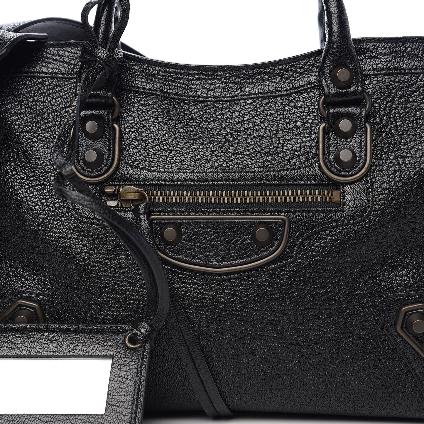 Chevre Classic Hardware Metallic Edge S City Black