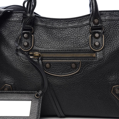Balenciaga Chevre Classic Hardware Metallic Edge S City Black 9 of 9