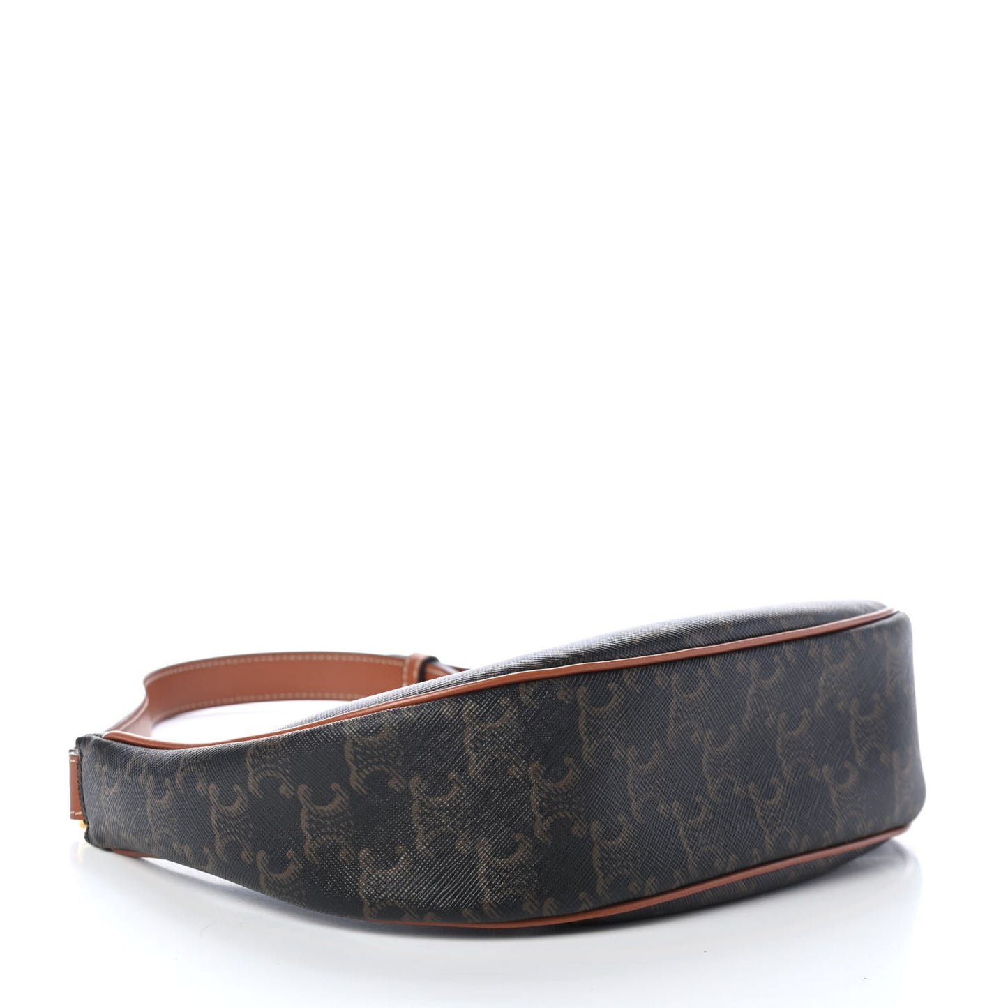 Triomphe Canvas Calfskin Ava Shoulder Bag Tan