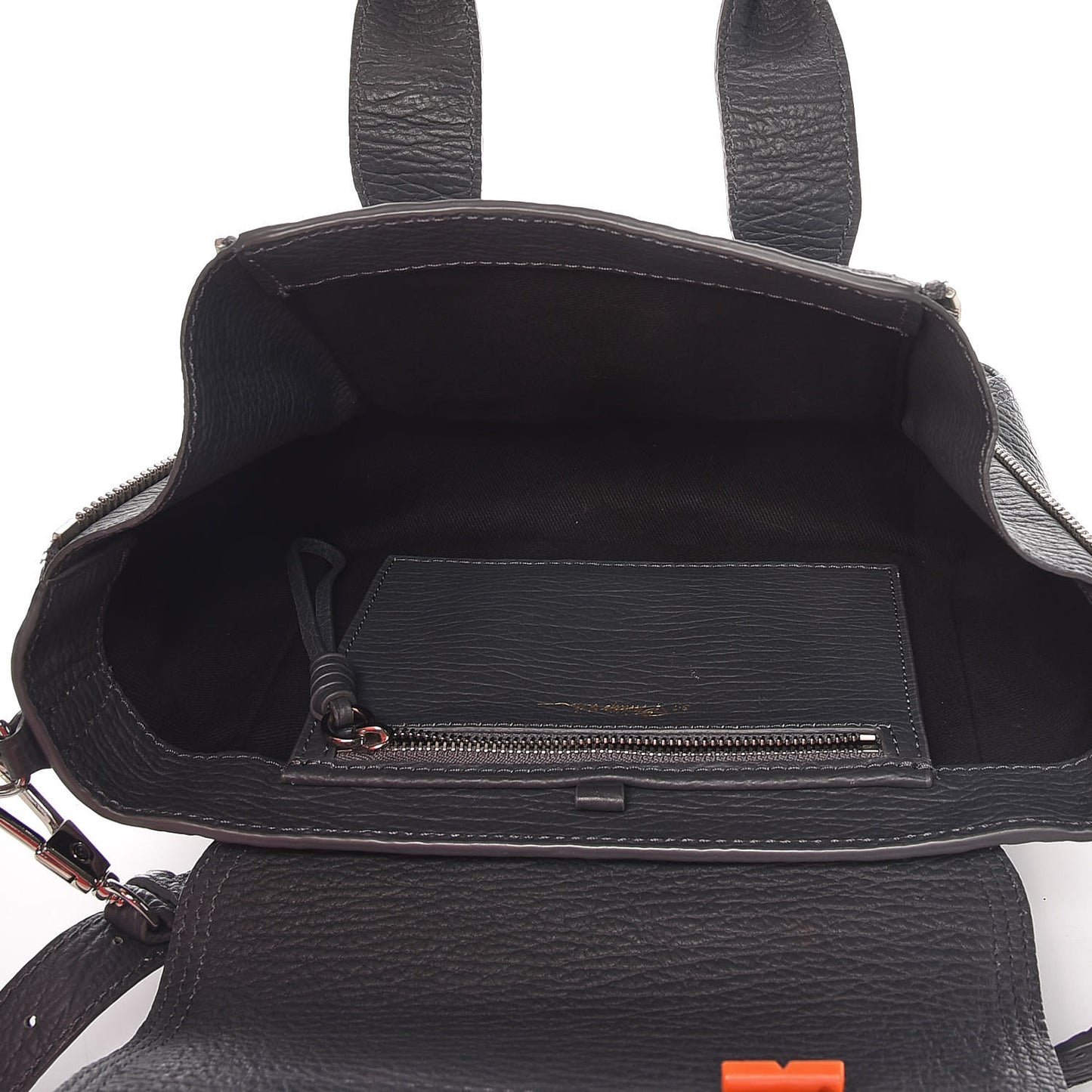 3.1 Textured Calfskin Mini Pashli Satchel Storm