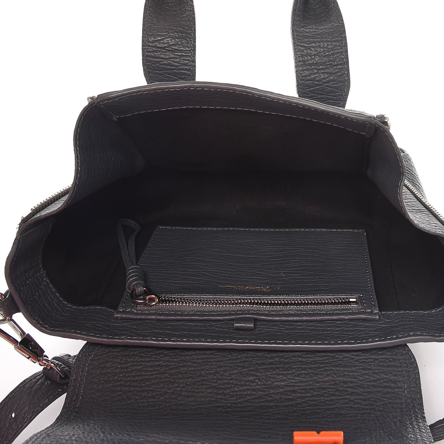 3.1 Phillip Lim 3.1 Textured Calfskin Mini Pashli Satchel Storm 5 of 17