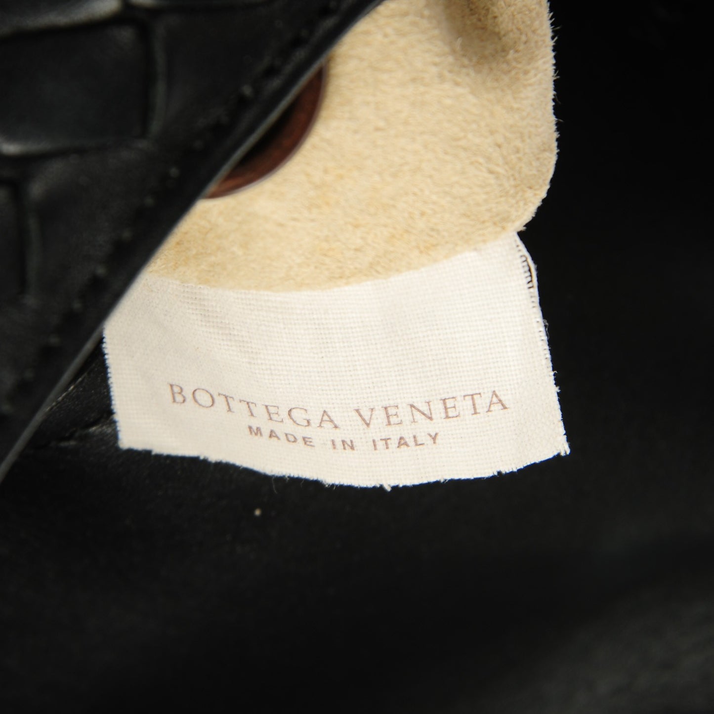Nappa Intrecciato Hobo Nero Black