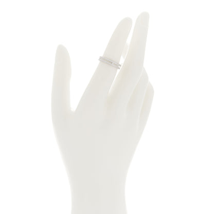 Hermes 18K White Gold Diamond Ariane Wedding Band Ring 49 5 2 of 5