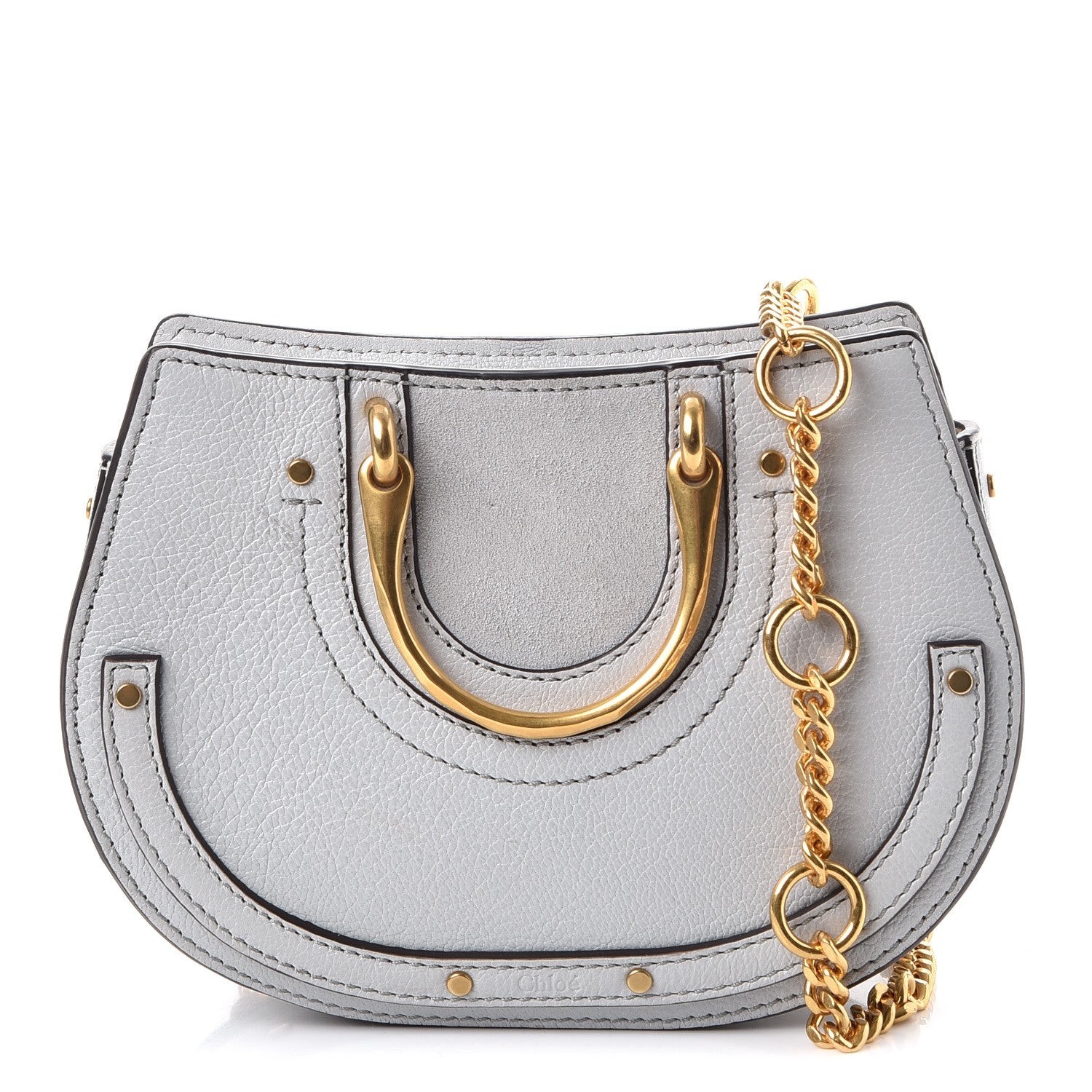 Chloe Calfskin Suede Mini Pixie Signature Belt Bag Airy Grey 1 of 10