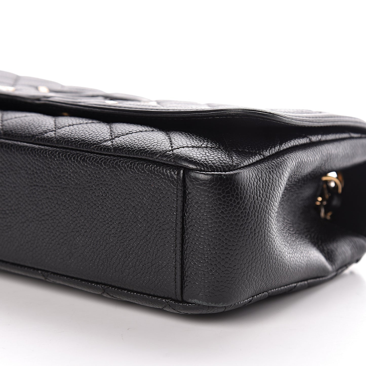 Caviar Quilted Medium CC Filigree Flap Black