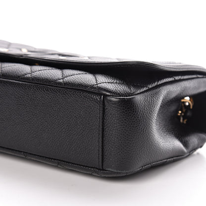 Chanel Caviar Quilted Medium CC Filigree Flap Black 11 of 13
