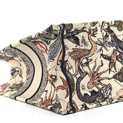 Christian Dior Canvas Embroidered Animaux Fantastiques Medium Book Tote Multicolor 9 of 10