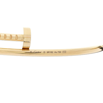 Cartier 18K Yellow Gold Small Juste Un Clou Bracelet 15 4 of 5
