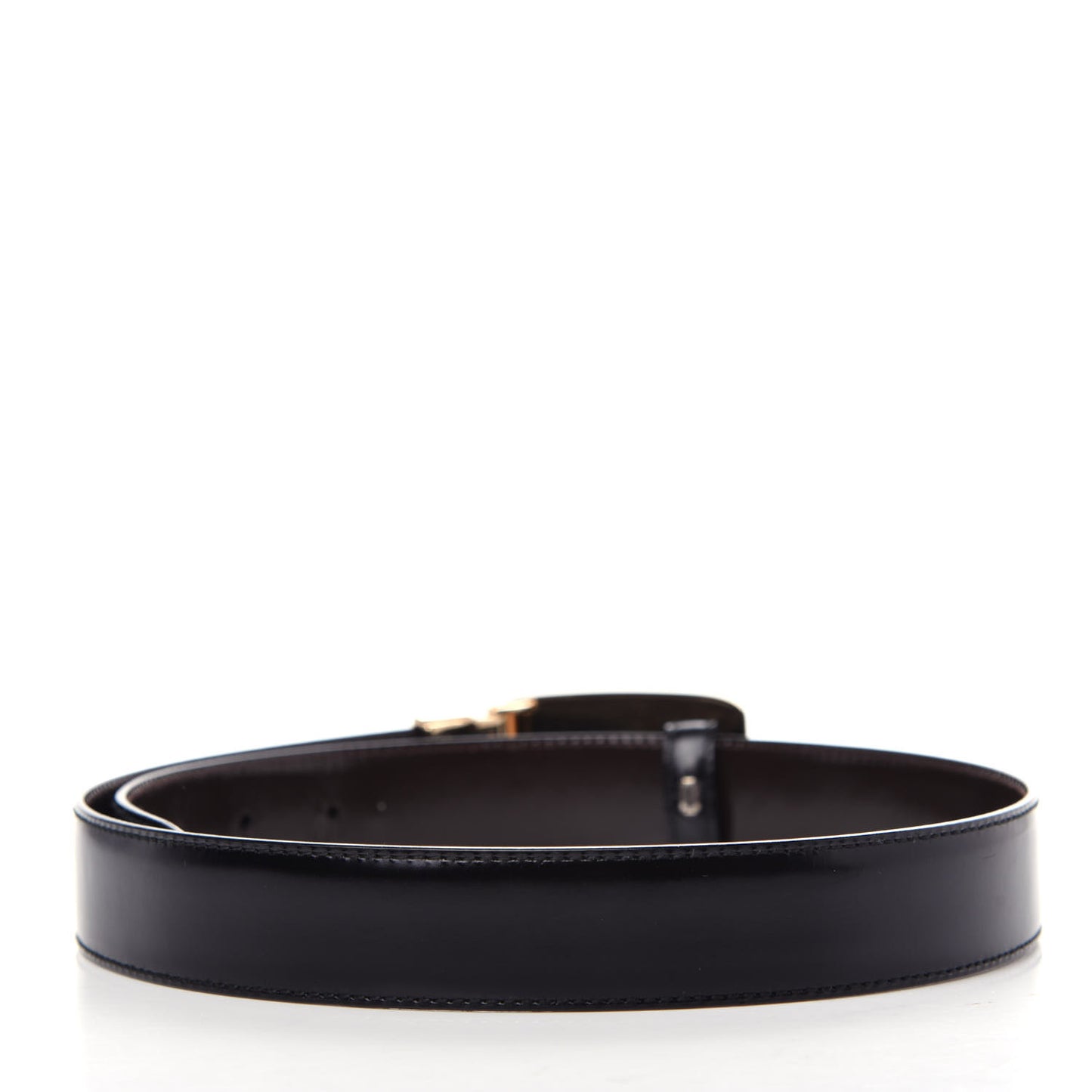 Calfskin G Buckle Belt 75 30 Black