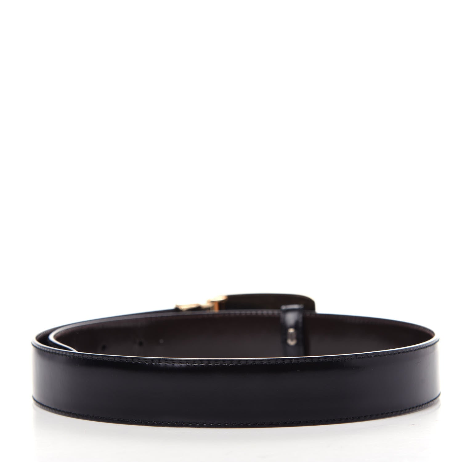 Gucci Calfskin G Buckle Belt 75 30 Black 2 of 5