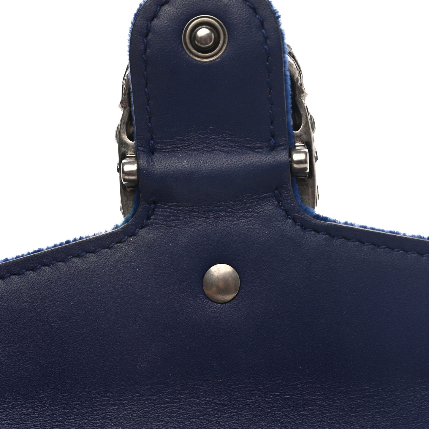Velvet Super Mini Dionysus Shoulder Bag Cobalt