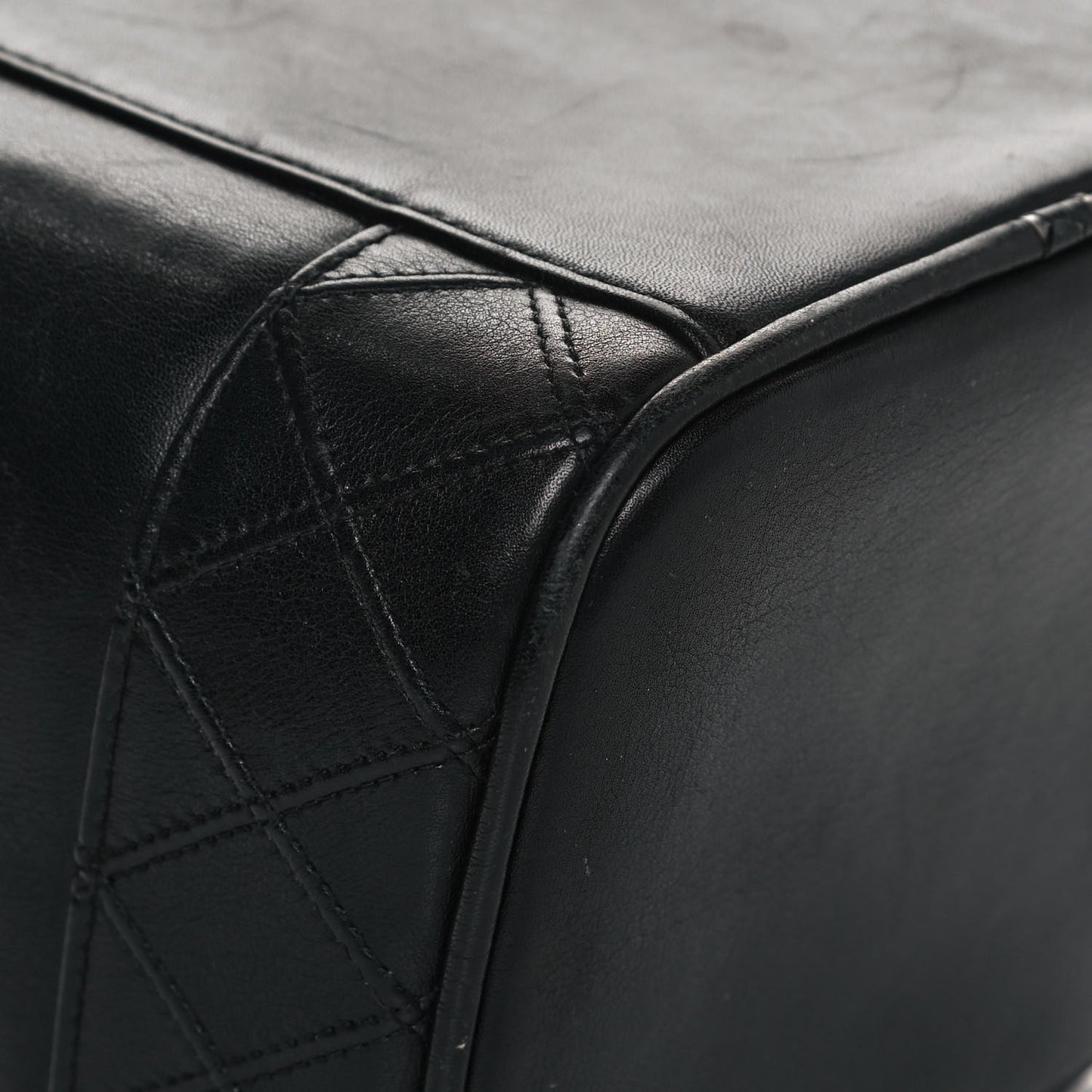 Calfskin Cosmetic Vanity Bag Black
