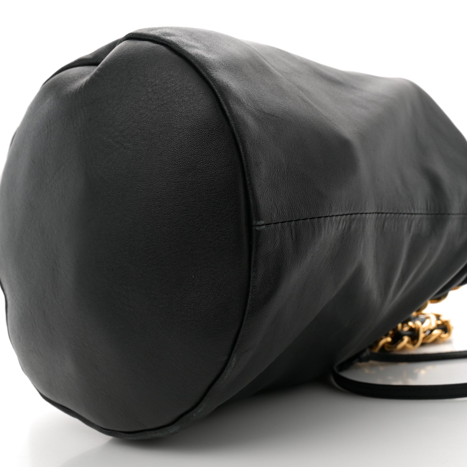 Khaite Smooth Calfskin Aria Bucket Bag Black 9 of 11