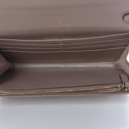 Valentino Garavani Vitello Rockstud Crossbody Wallet on Chain Poudre 5 of 11