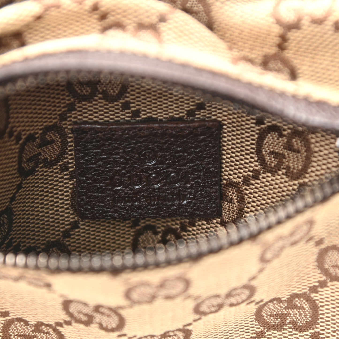 Monogram Web Belt Bag Dark Brown