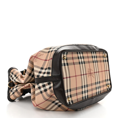 Burberry Haymarket Check Medium Golderton Tote Chocolate 4 of 13