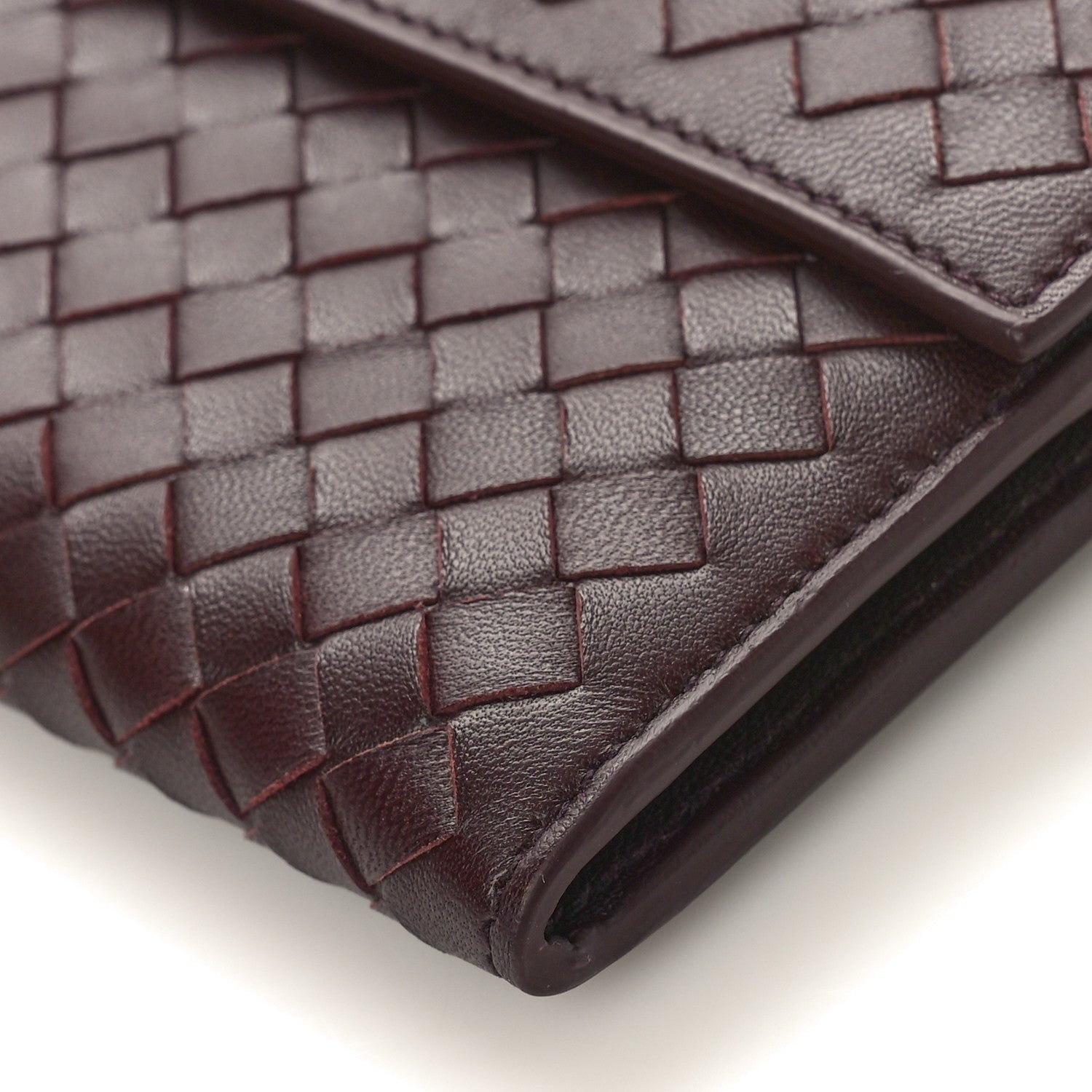 Bottega Veneta Nappa Intrecciato Continental Flap Wallet Bordeaux 8 of 8