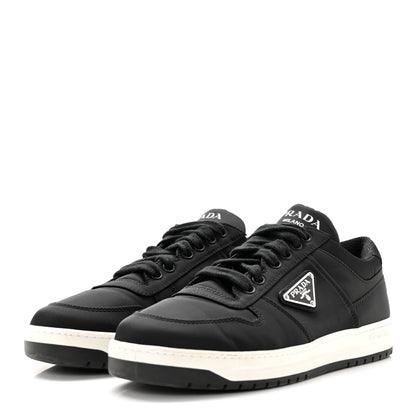 Prada Re-Nylon Triangle Logo Quilted Sneakers 38.5 Black 3 of 14
