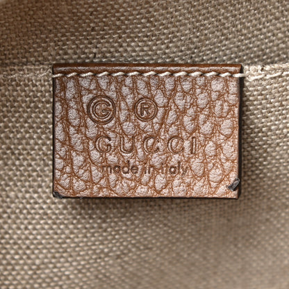 Gucci Monogram Mini Bree Messenger Bag Beige Tabacco 6 of 11