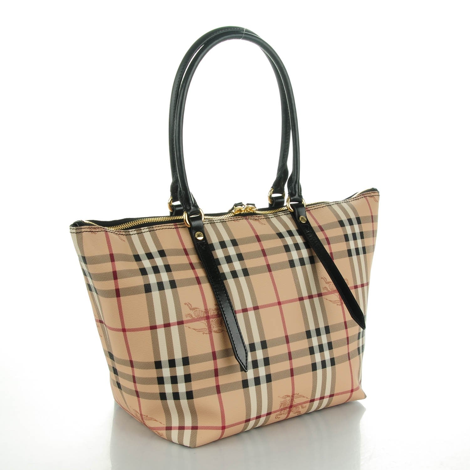Burberry Haymarket Check Small Salisbury Tote Black 3 of 8