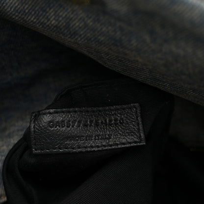 Saint Laurent Denim Quilted Medium Loulou Puffer Monogram Chain Satchel Blue Cinnamon 7 of 10