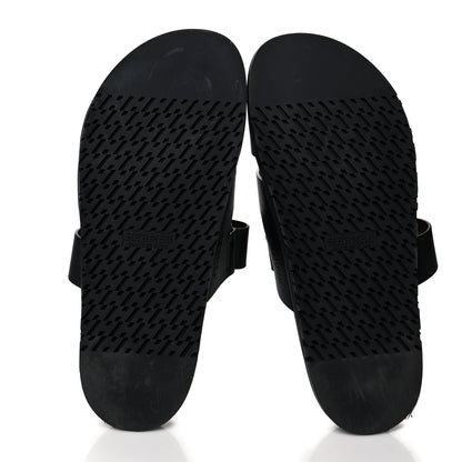 Hermes Calfskin Mens Chypre Sandals 42 Black 5 of 9