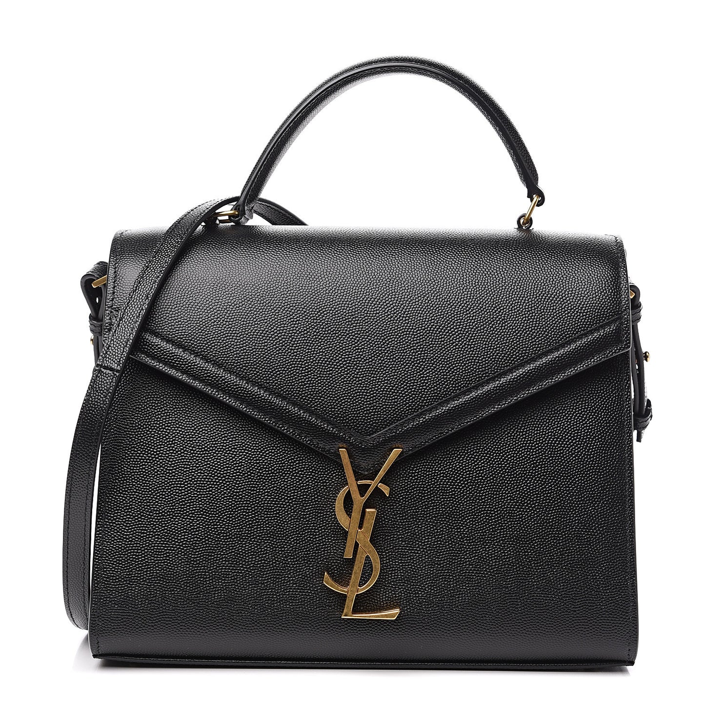 Grain de Poudre Medium Classic Monogram Cassandra Top Handle Black Rouge Legion