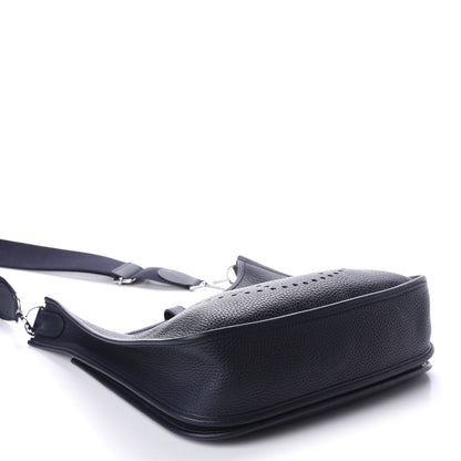 Hermes Taurillon Clemence Evelyne III PM Bleu Nuit 4 of 10