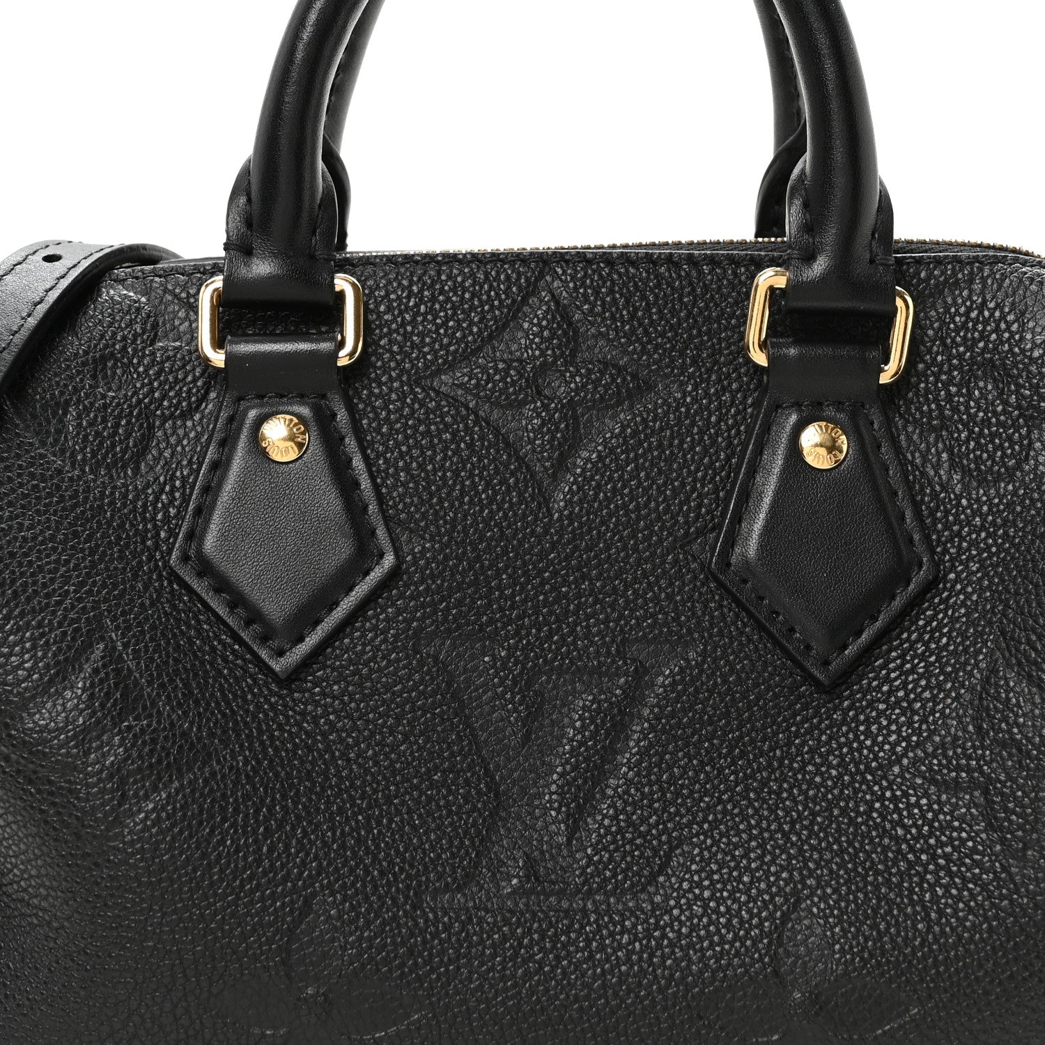 Louis Vuitton Empreinte Monogram Giant Speedy Bandouliere 20 Black 7 of 10