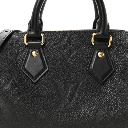 Louis Vuitton Empreinte Monogram Giant Speedy Bandouliere 20 Black 7 of 10