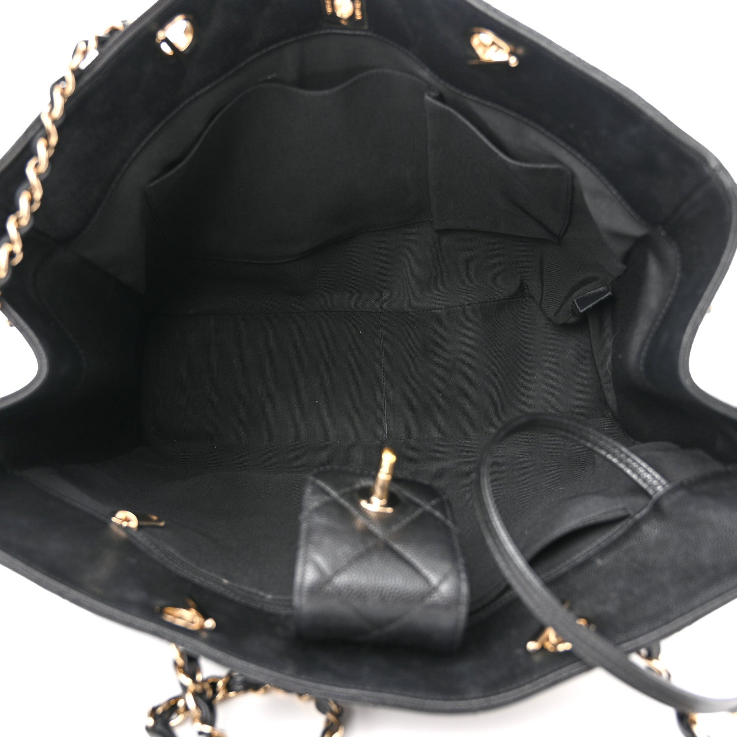Chanel Caviar Quilted Large Shopping Tote Black 5 of 10