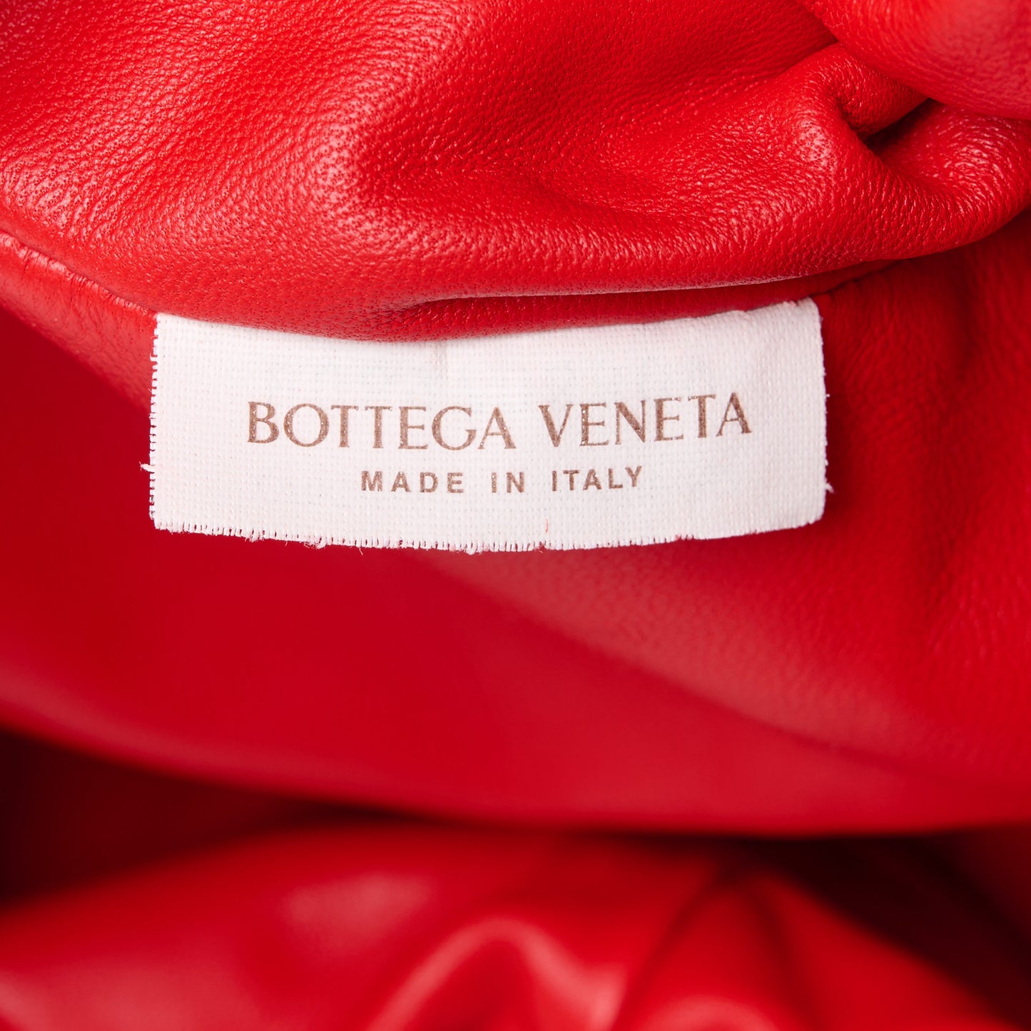 Nappa Intrecciato The Mini Pouch Bright Red