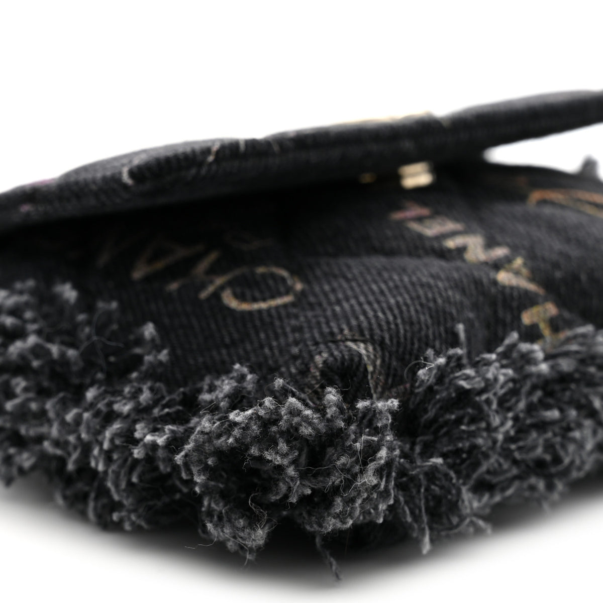 Chanel Denim Quilted Denim Mood Belt Bag Black Multicolor 9 of 11